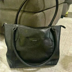 Lodis Siera Pebbled Leather Tote Bag Purse